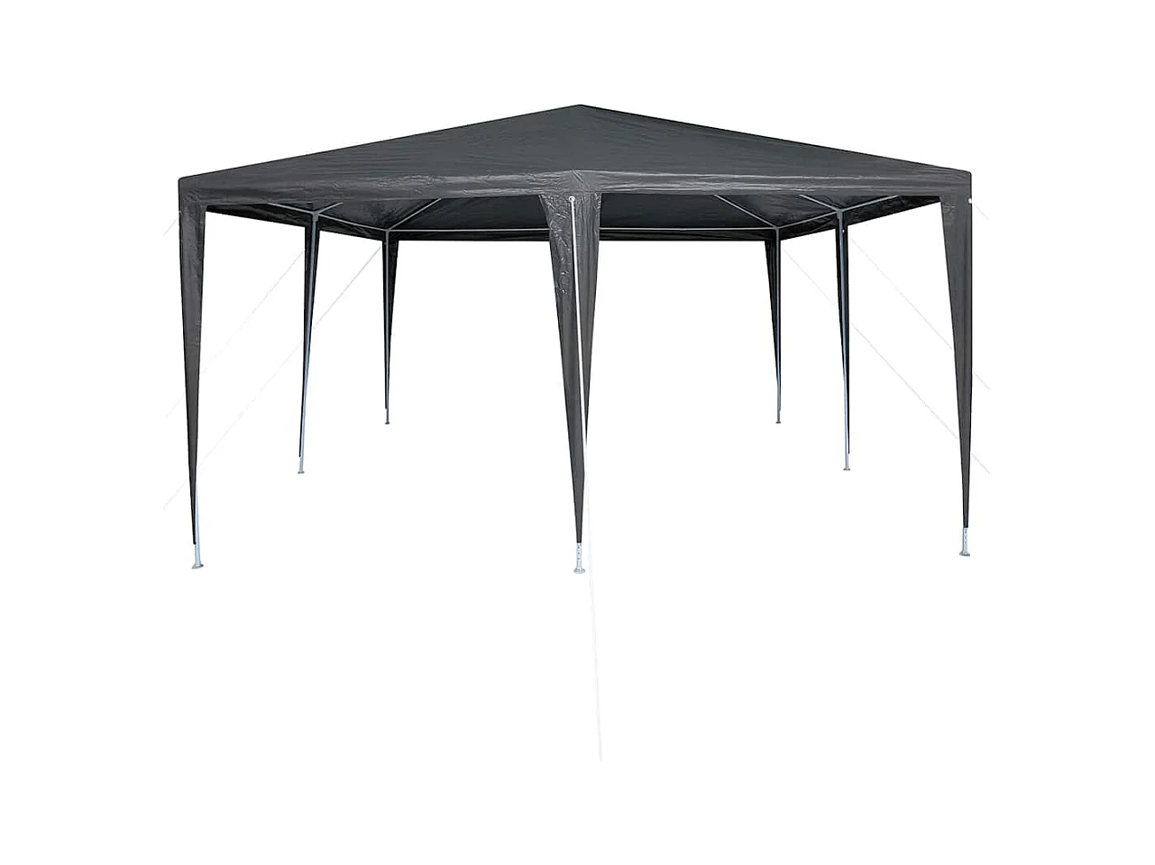 Carpa para fiestas Antracita y blanca 400 x 400 x 266 cm