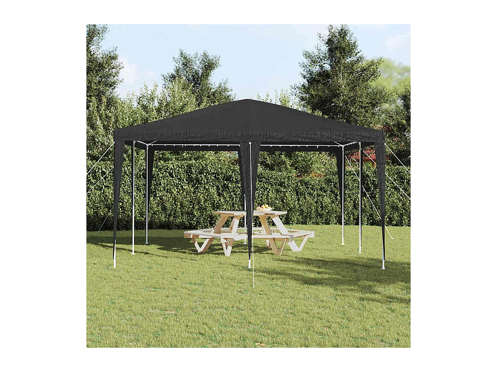 Carpa para fiestas Antracita y blanca 400 x 400 x 266 cm