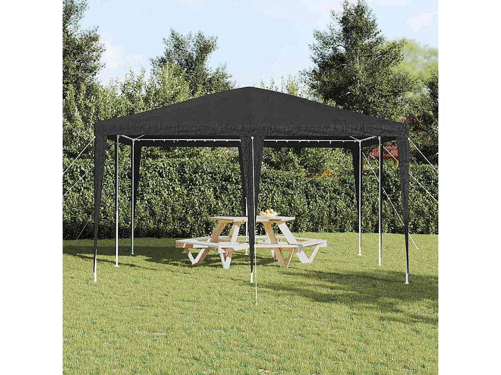 Tente de fête Anthracite et blanc 400 x 400 x 266 cm