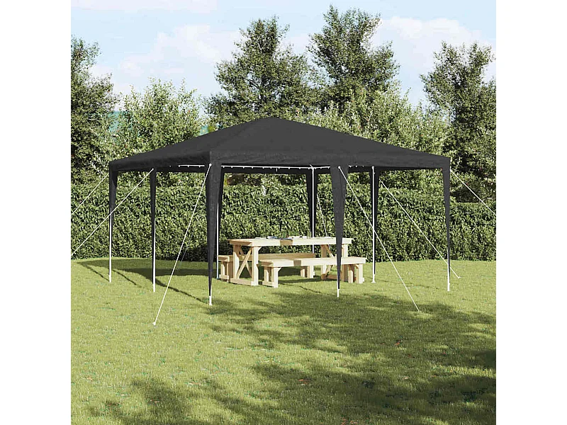 Tente de fête Anthracite et blanc 400 x 400 x 266 cm