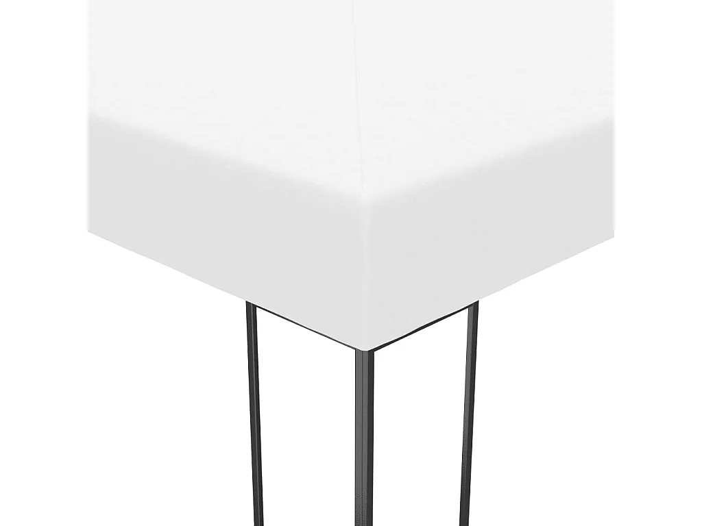 Gazebo da giardino 6 x 3 m Bianco