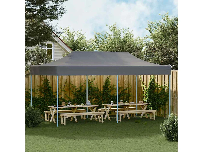 Carpa de recepción plegable 3 x 6 m Antracita