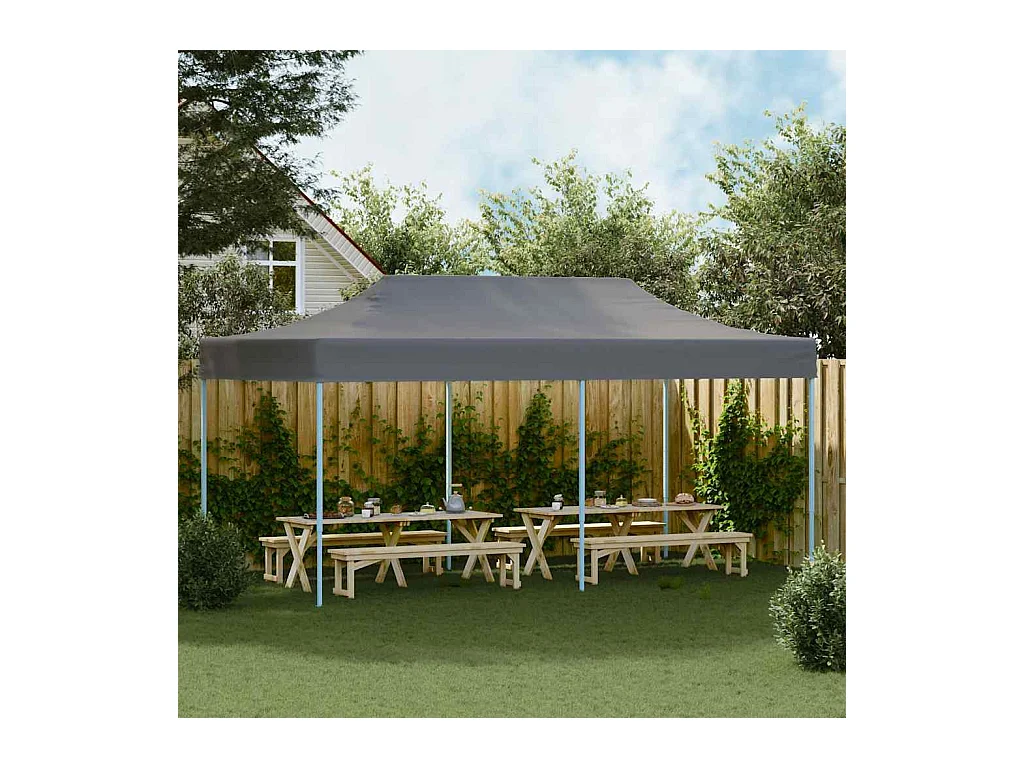 Carpa de recepción plegable 3 x 6 m Antracita