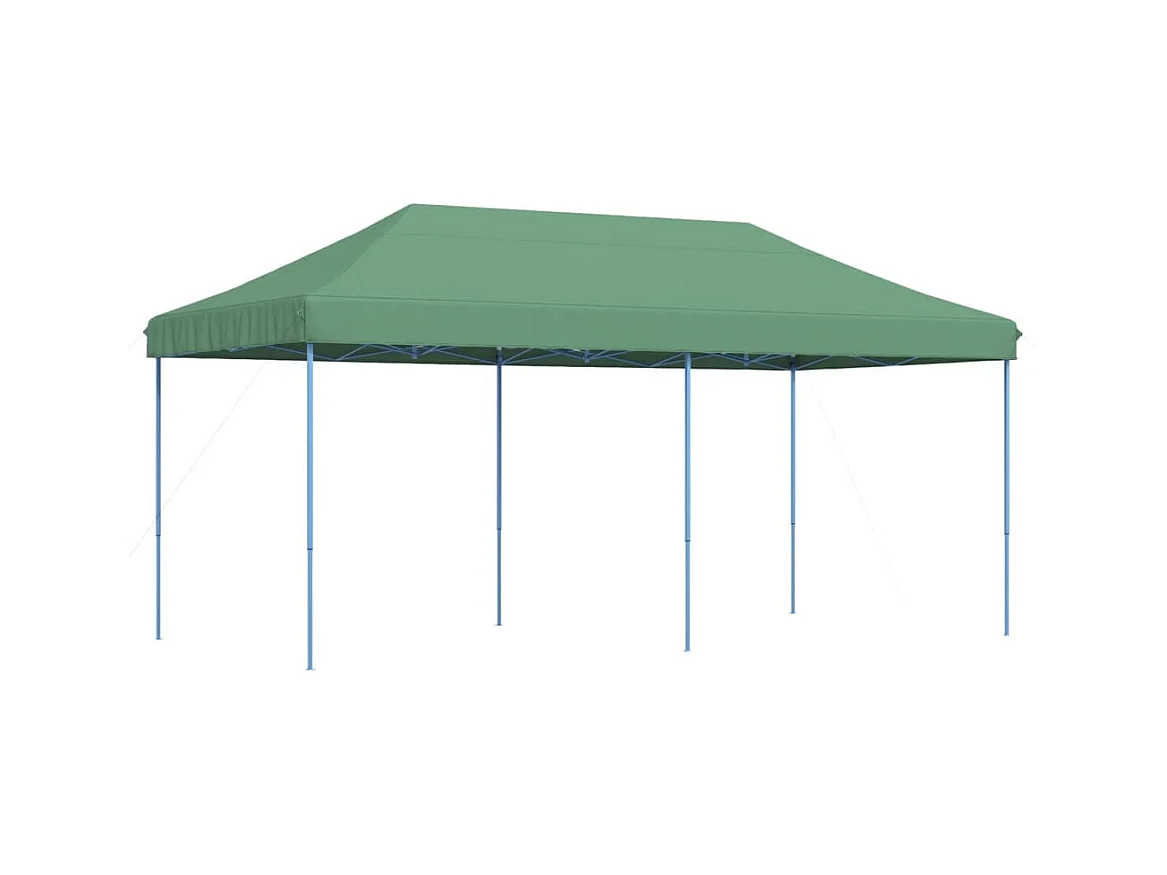 Tenda pieghevole pop-up verde per ricevimenti 580x292x315 cm