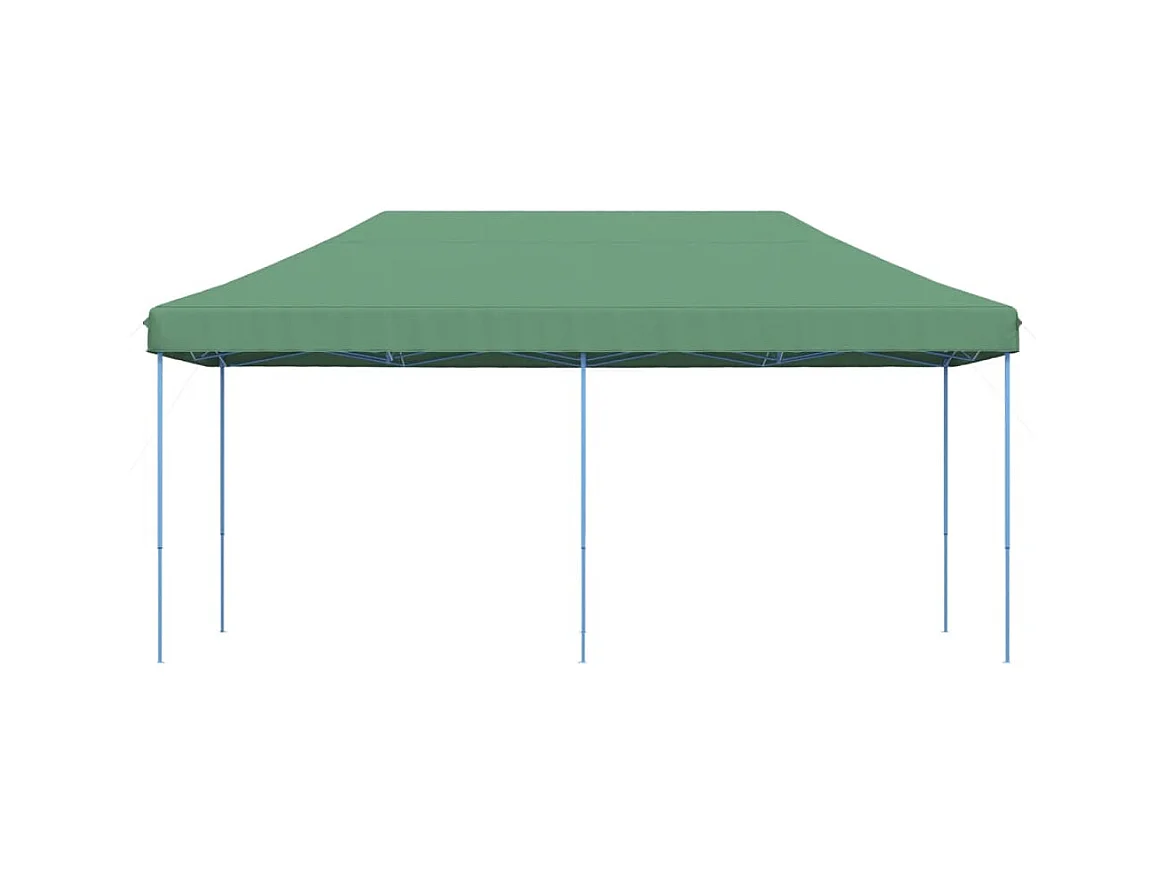 Tenda pieghevole pop-up verde per ricevimenti 580x292x315 cm