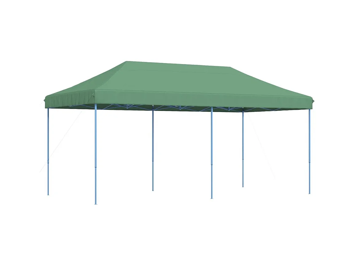 Tenda pieghevole pop-up verde per ricevimenti 580x292x315 cm