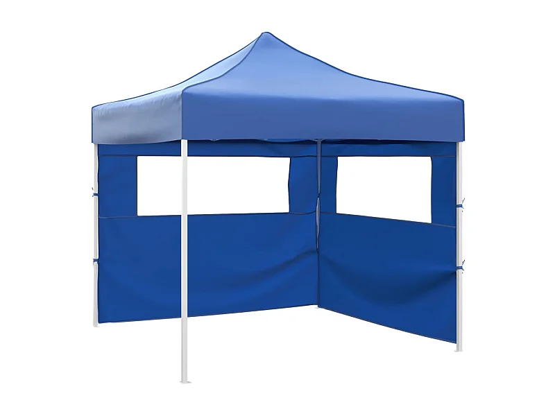 Opvouwbare tent met 2 wanden 3 x 3 m Blauw