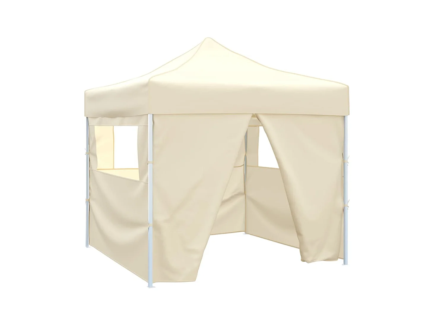 Tienda plegable de 4 paredes Crema 3 x 3 m