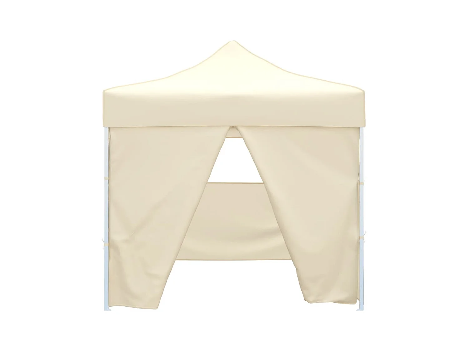 Tienda plegable de 4 paredes Crema 3 x 3 m