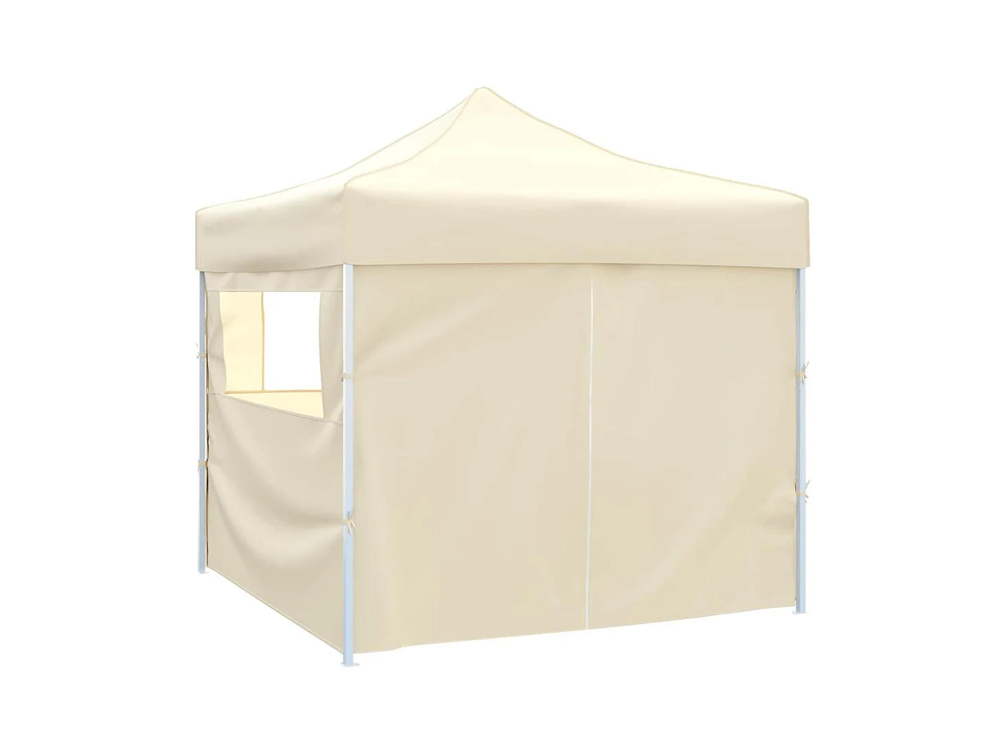 Tienda plegable de 4 paredes Crema 3 x 3 m