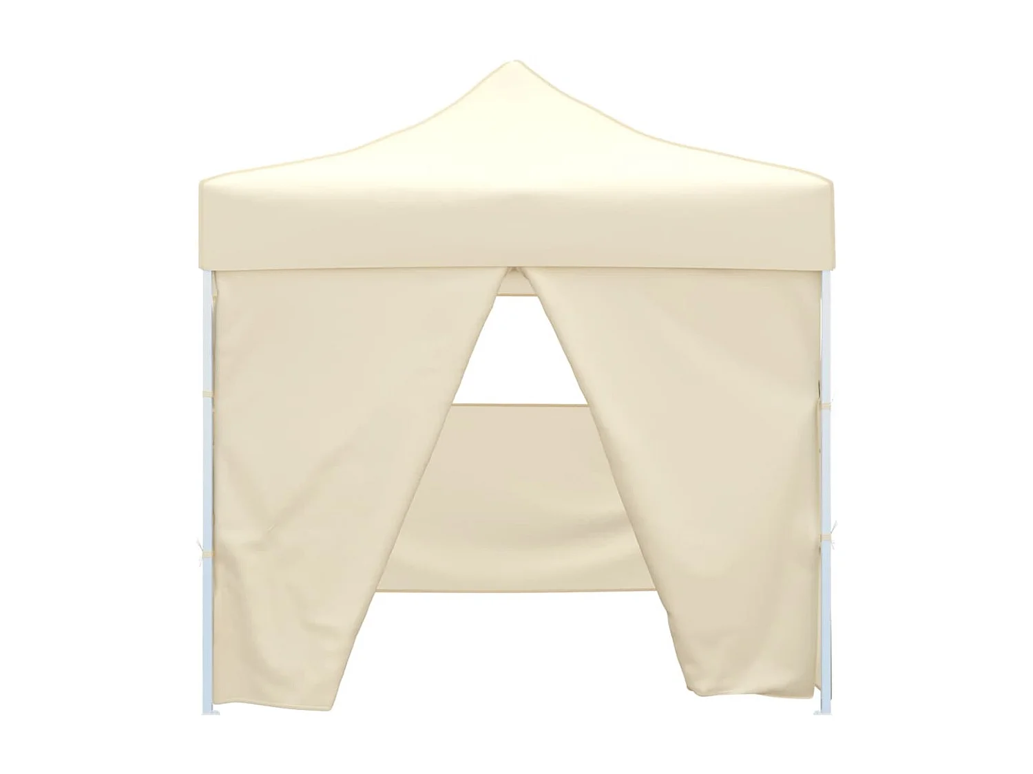 Tienda plegable de 4 paredes Crema 3 x 3 m