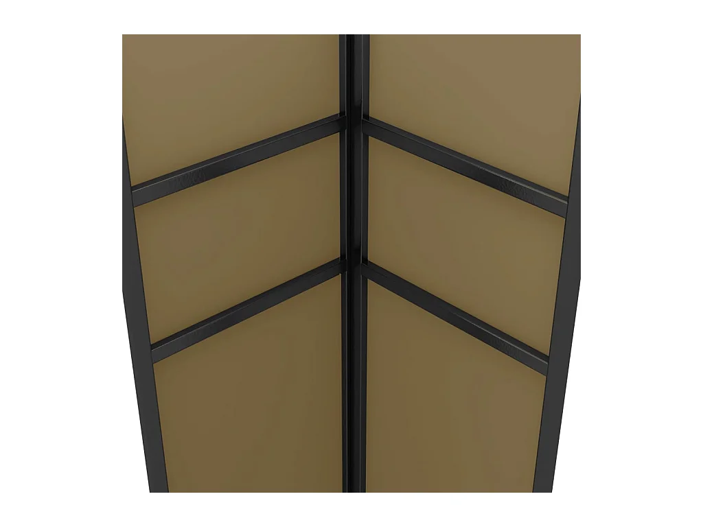 Tonnelle avec double toit et lumières LED 3x3x2,7 m Taupe