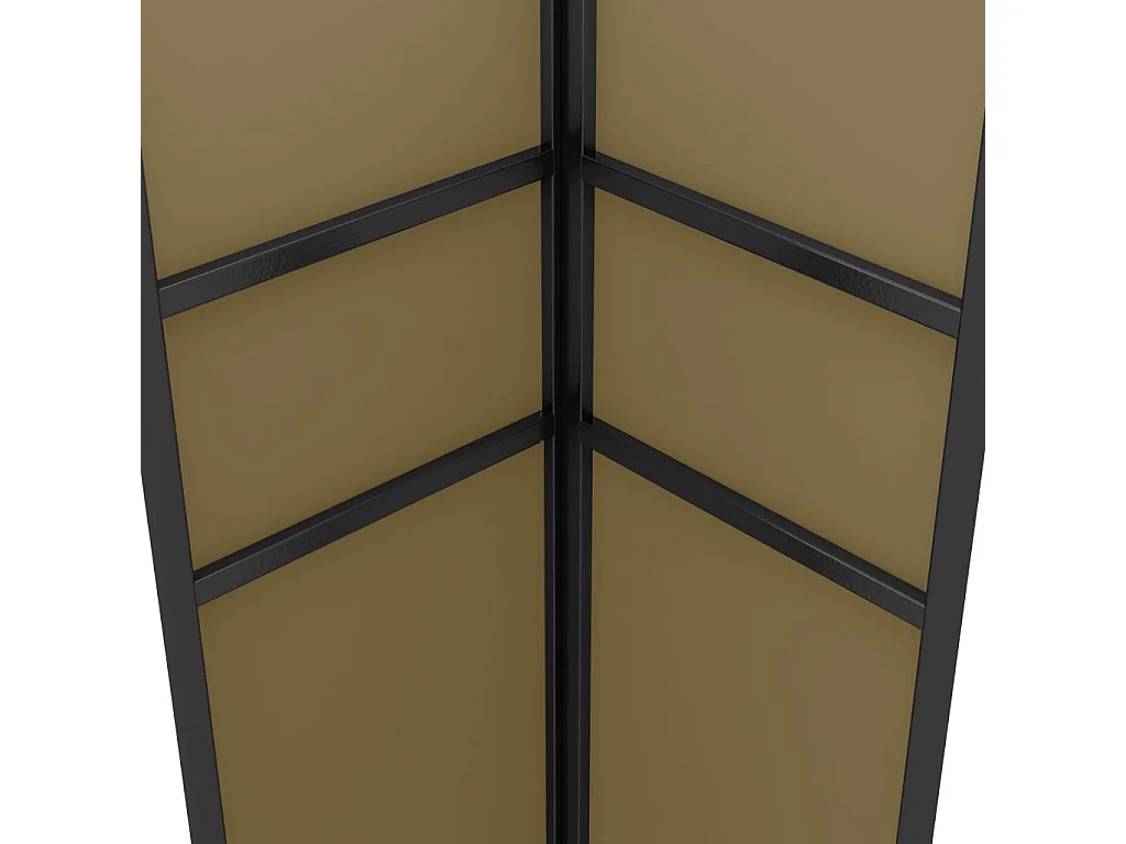 Tonnelle avec double toit et lumières LED 3x3x2,7 m Taupe