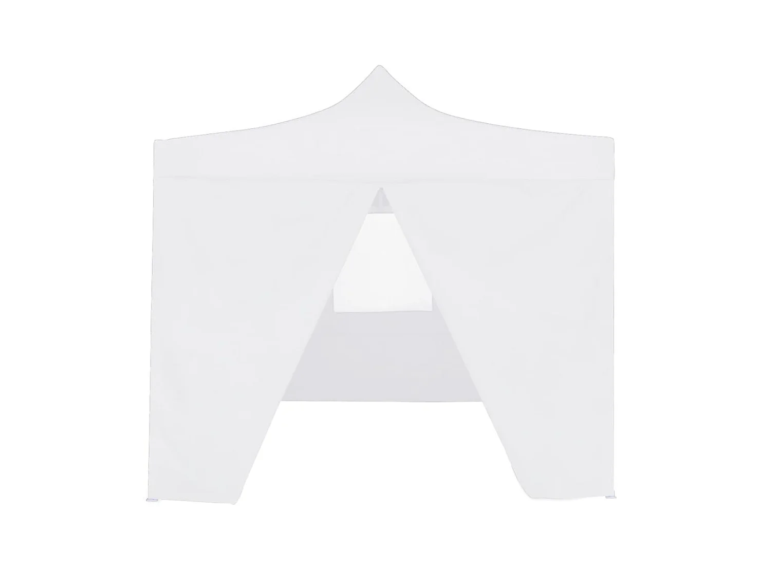 Carpa de recepción plegable de 4 paredes 3x3 m Acero Blanco