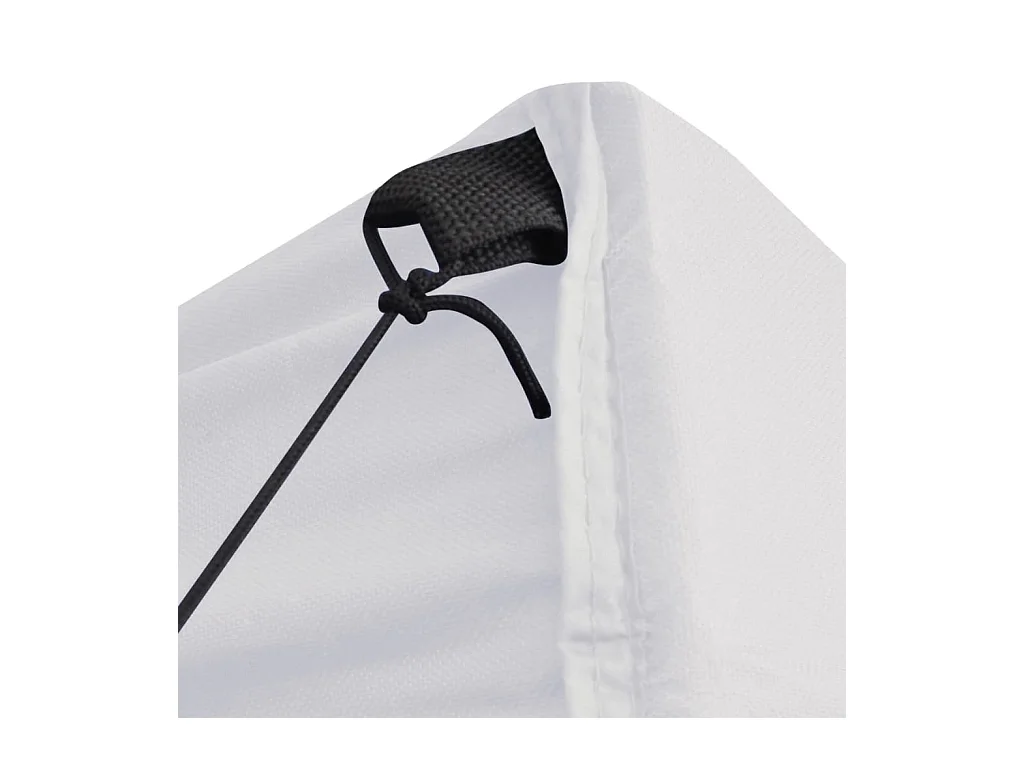 Carpa de recepción plegable de 4 paredes 3x3 m Acero Blanco