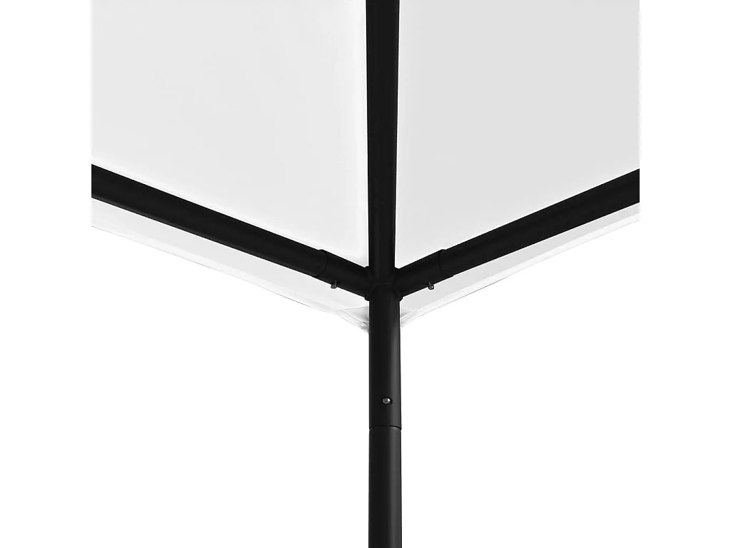 Gazebo 4x4x3 m Bianco 180 g/m²