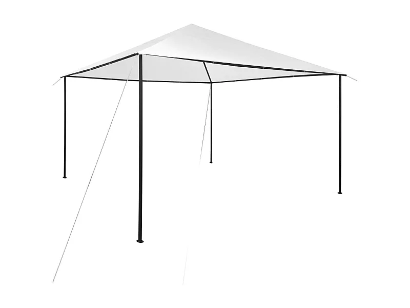 Gazebo 4x4x3 m Bianco 180 g/m²