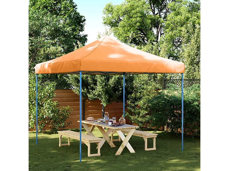 Oranje pop-up opvouwbare ontvangsttent 292x292x315 cm