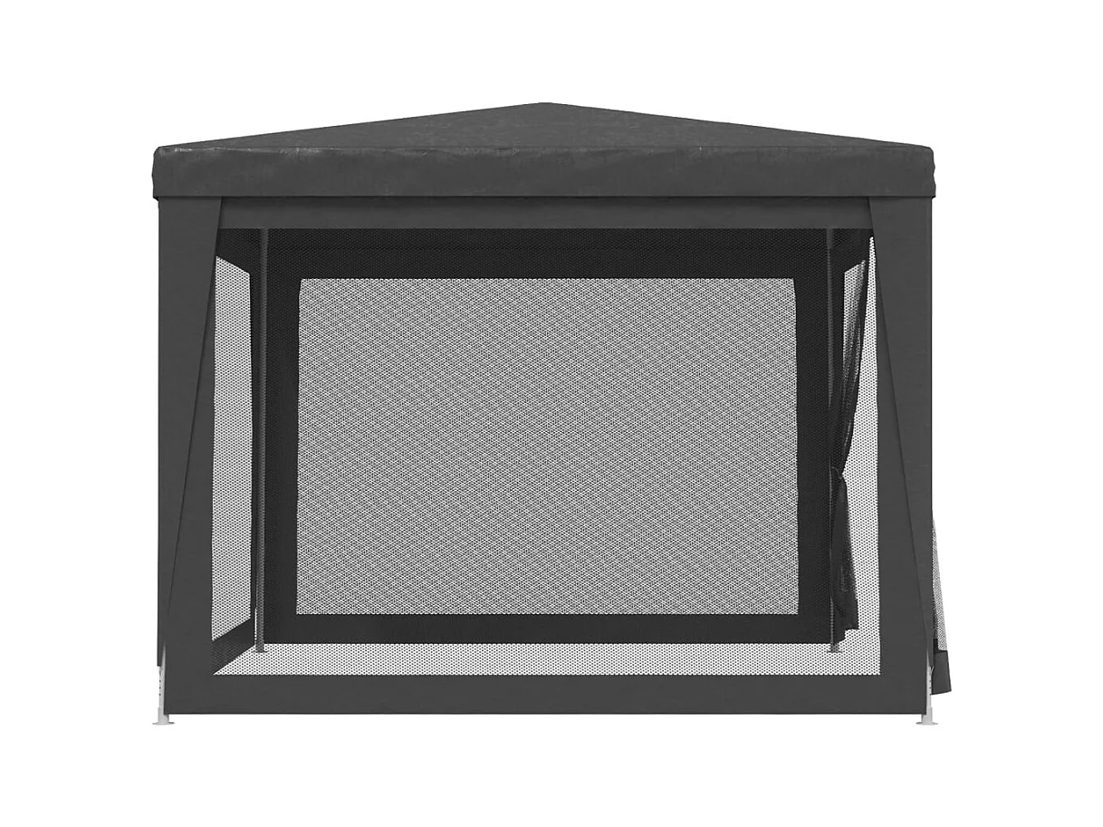 Carpa para fiestas con 4 paredes laterales de malla Antracita 3x3m