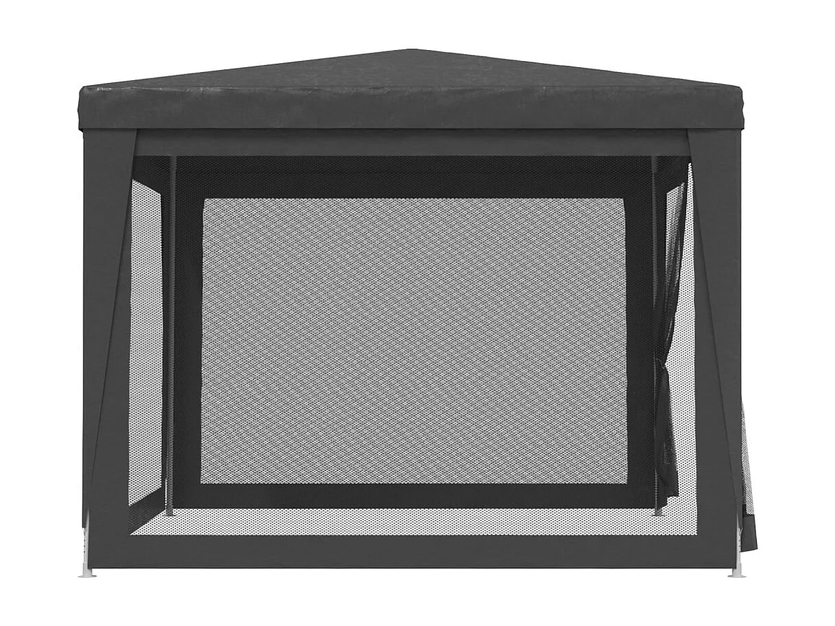 Carpa para fiestas con 4 paredes laterales de malla Antracita 3x3m