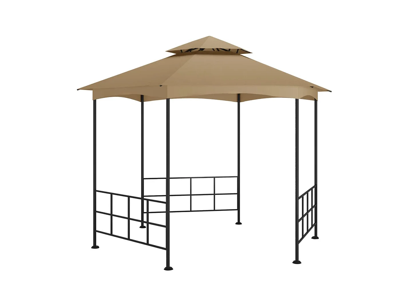 Belvédère avec parois 3,1x2,7 m Taupe