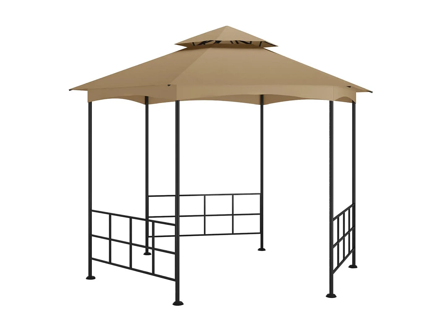 Belvédère avec parois 3,1x2,7 m Taupe