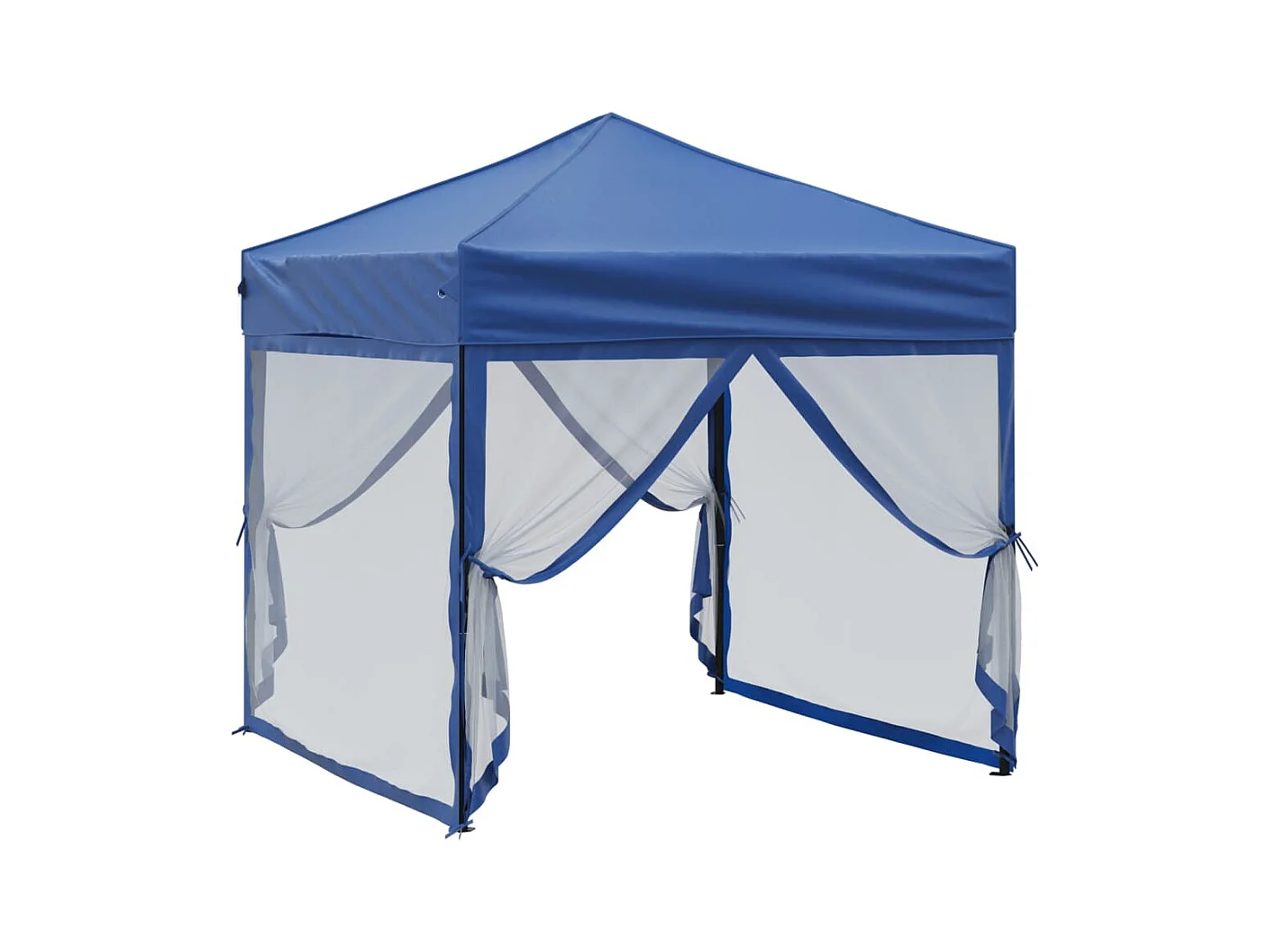 Tenda pieghevole per ricevimenti con pareti Blu 2x2 m