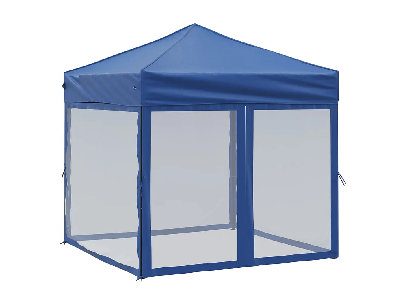 Carpa de recepción plegable con paredes Azul 2x2 m