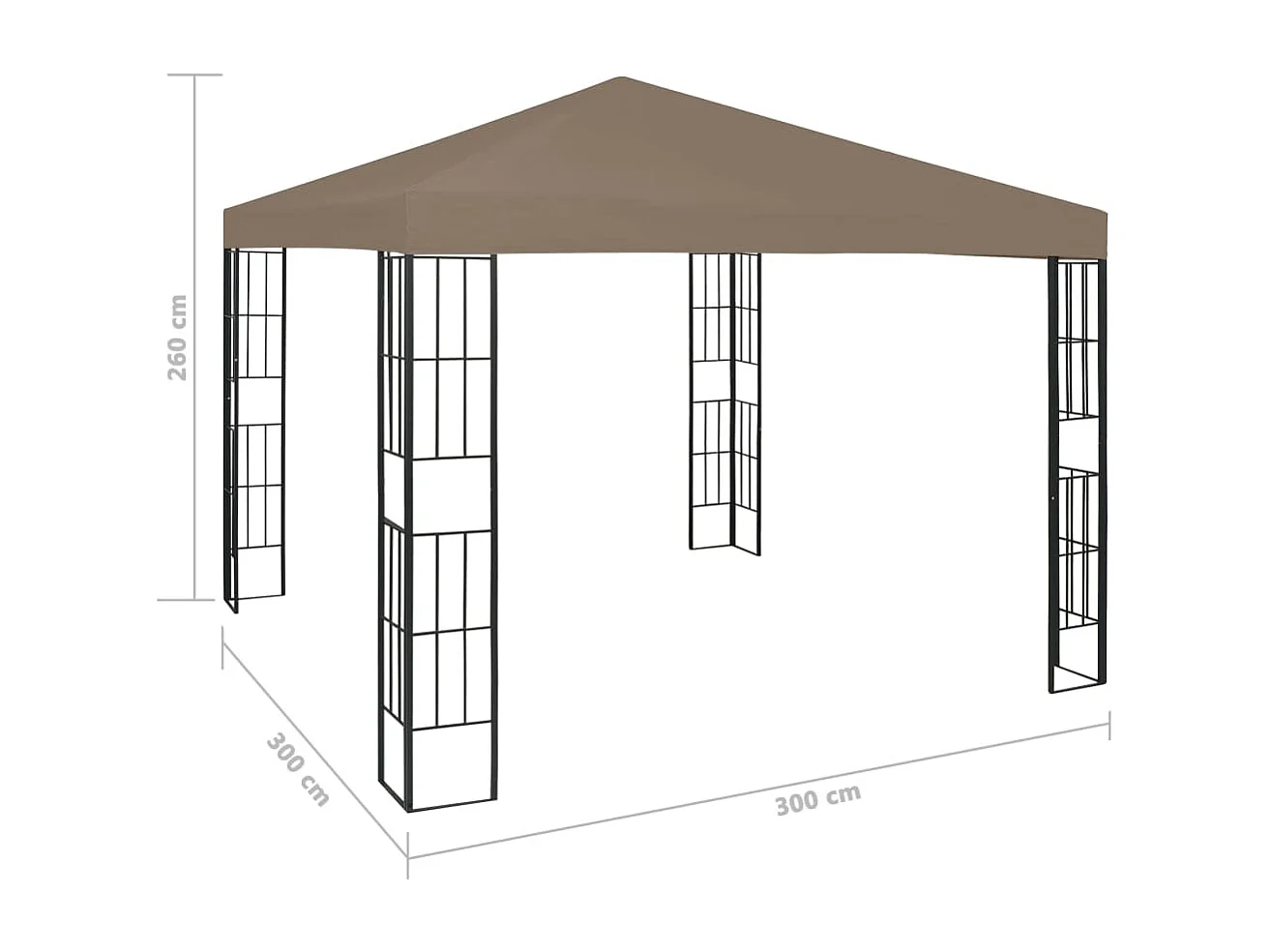 Belvedere 3x3 m Talpa