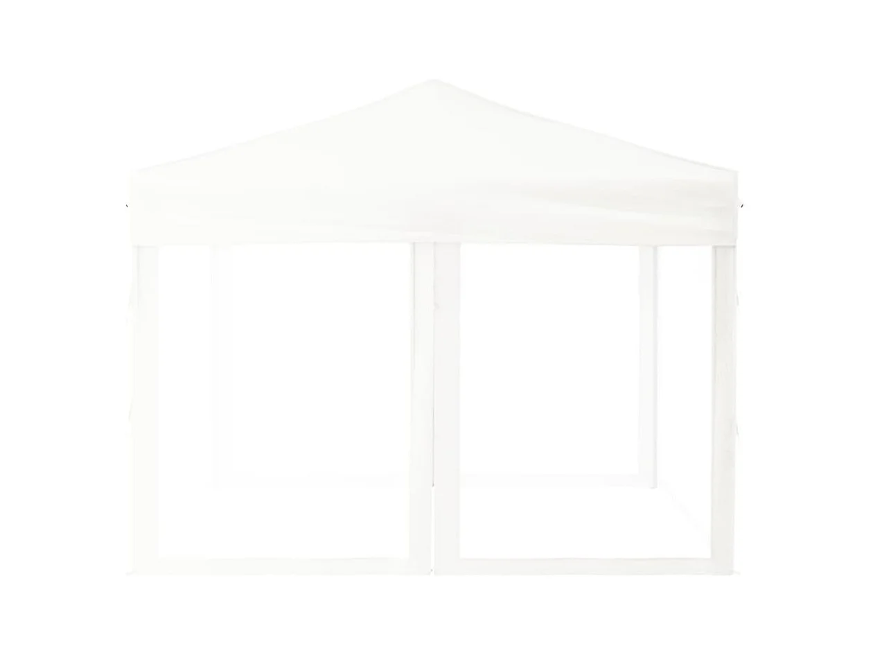 Carpa de recepción plegable con paredes Blanca 3x3 m