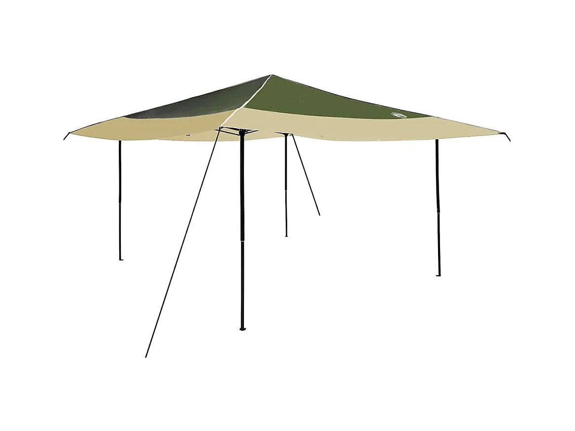 Tente à auvent pop-up Vert 400 x 400 cm tissu