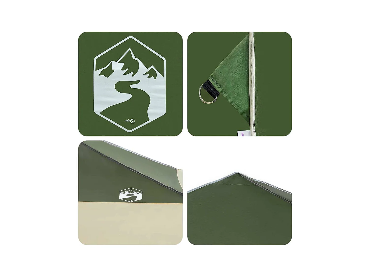 Tente à auvent pop-up Vert 400 x 400 cm tissu