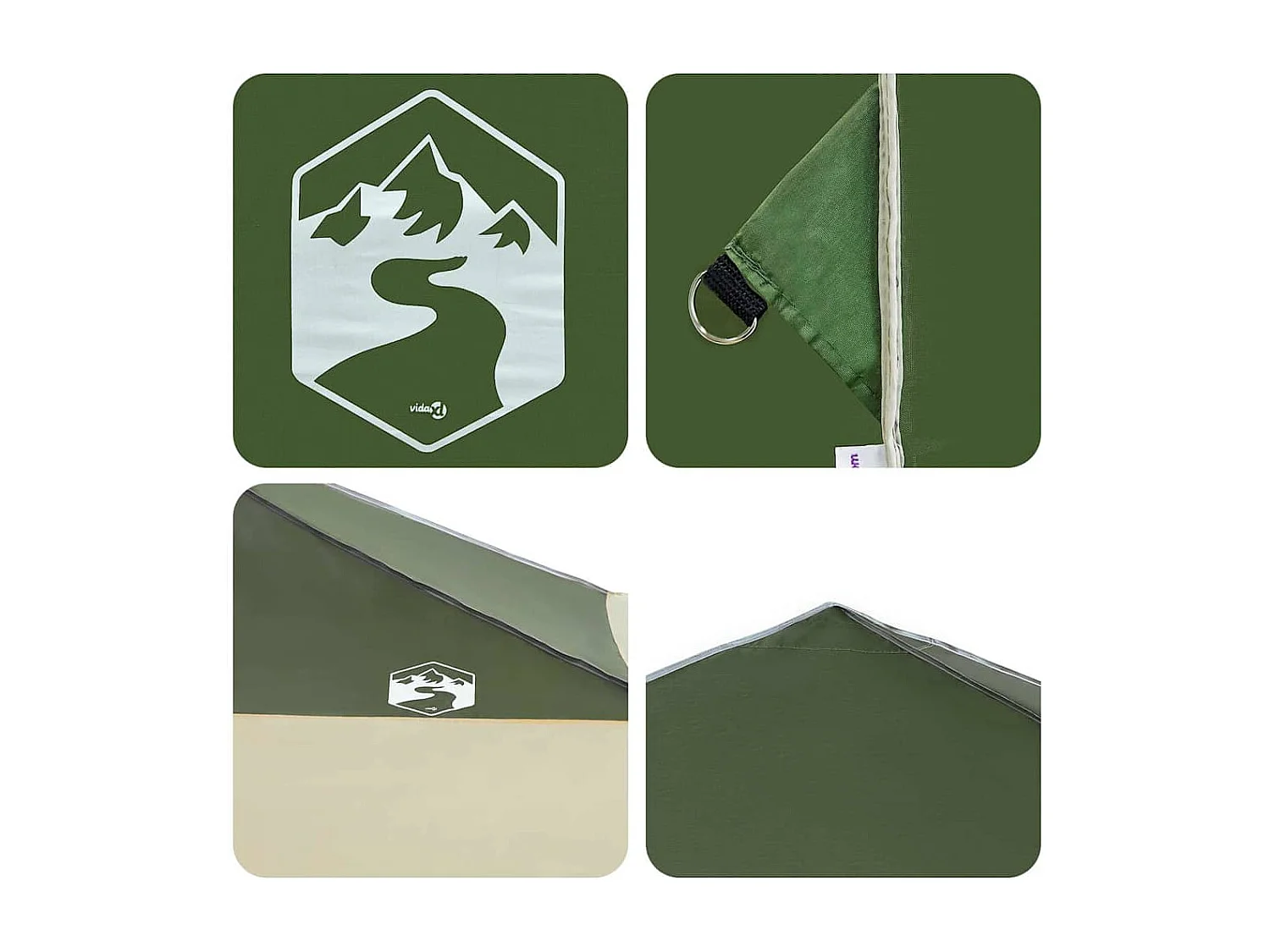 Tente à auvent pop-up Vert 400 x 400 cm tissu