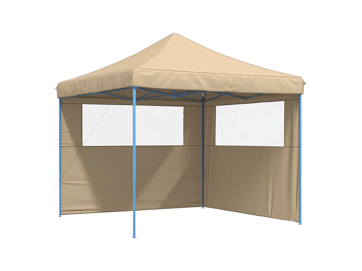 Carpa de recepción plegable emergente con 2 paredes laterales