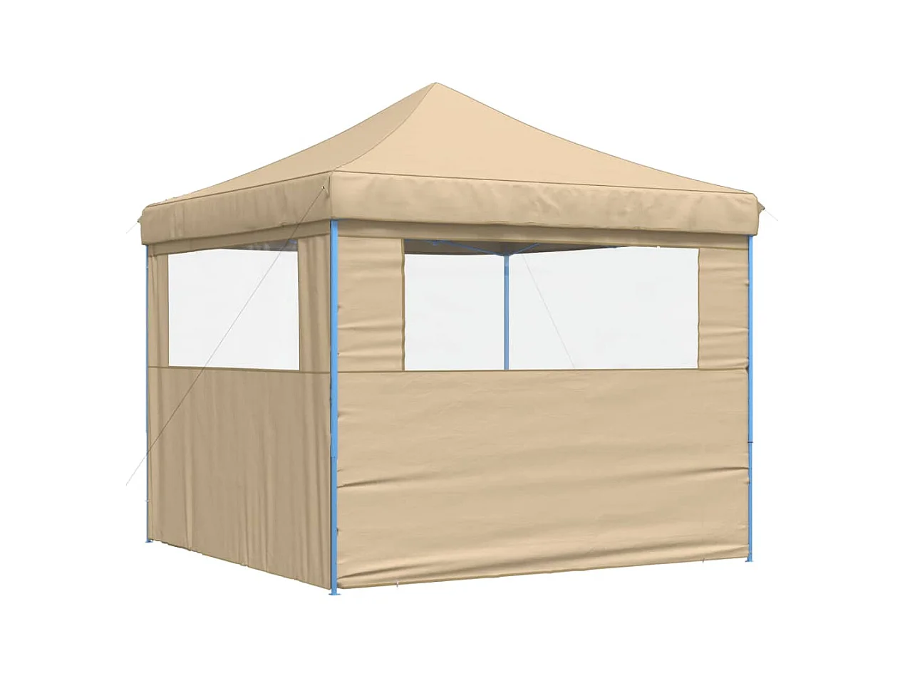 Carpa de recepción plegable emergente con 2 paredes laterales