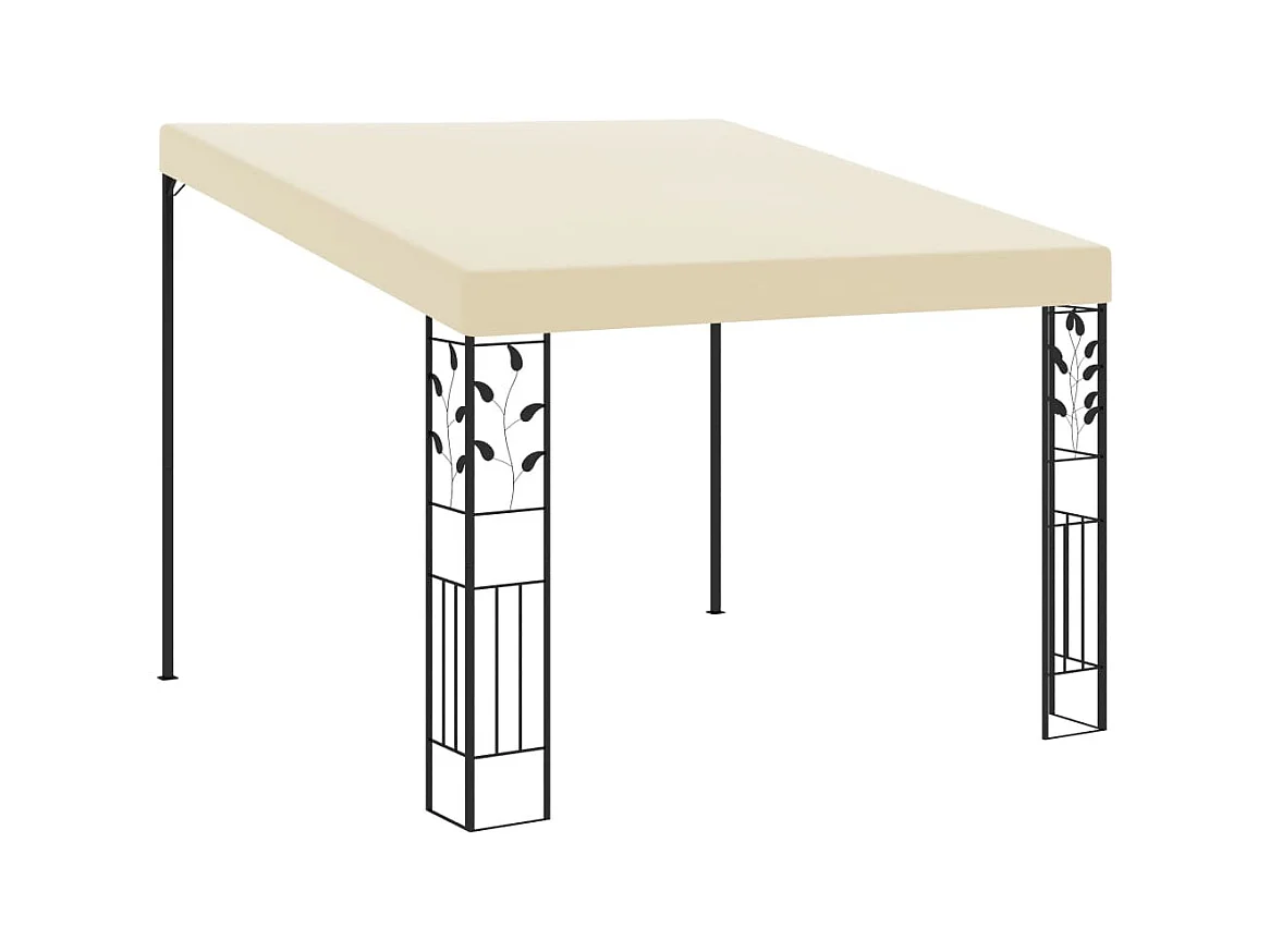 Cenador de pared 3x3x2,5m Crema