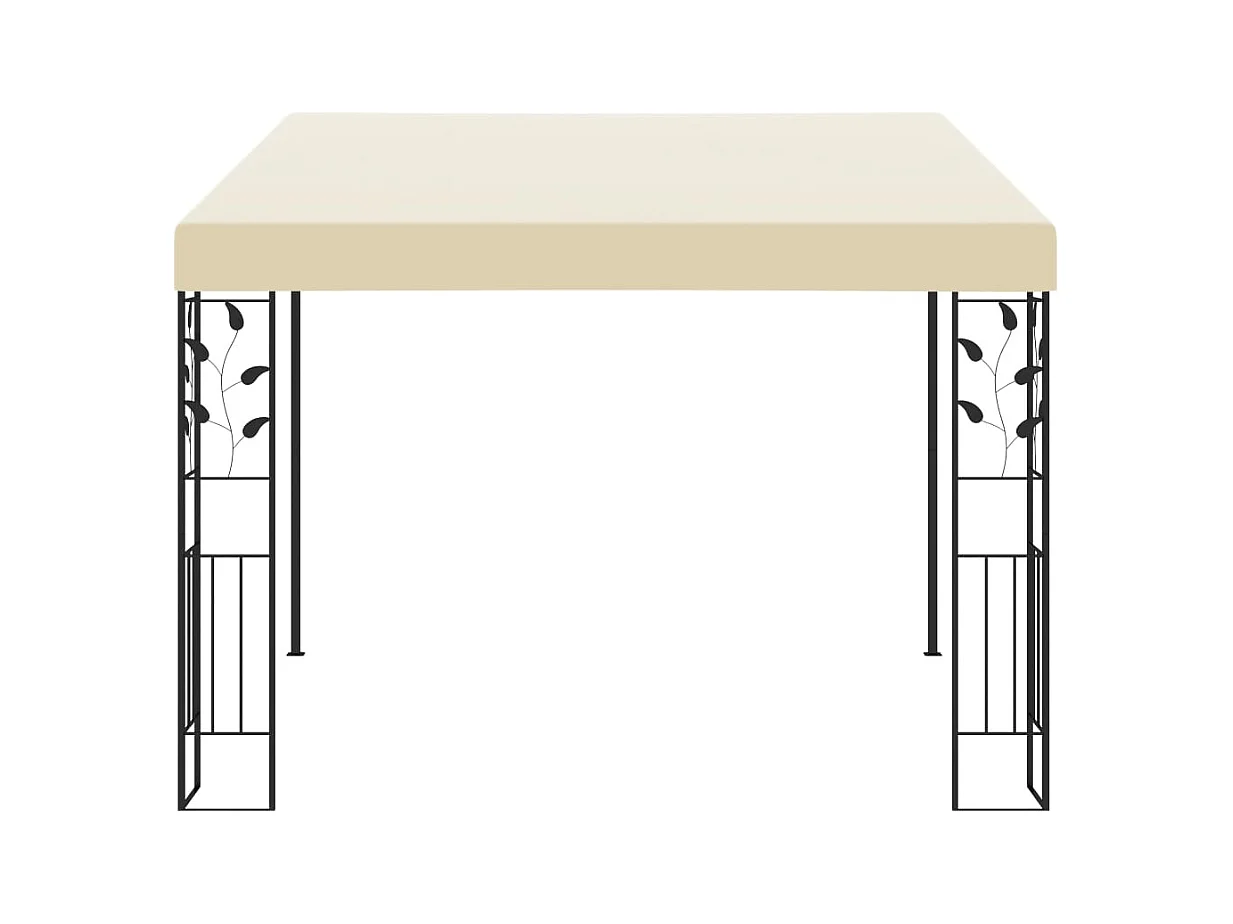 Cenador de pared 3x3x2,5m Crema