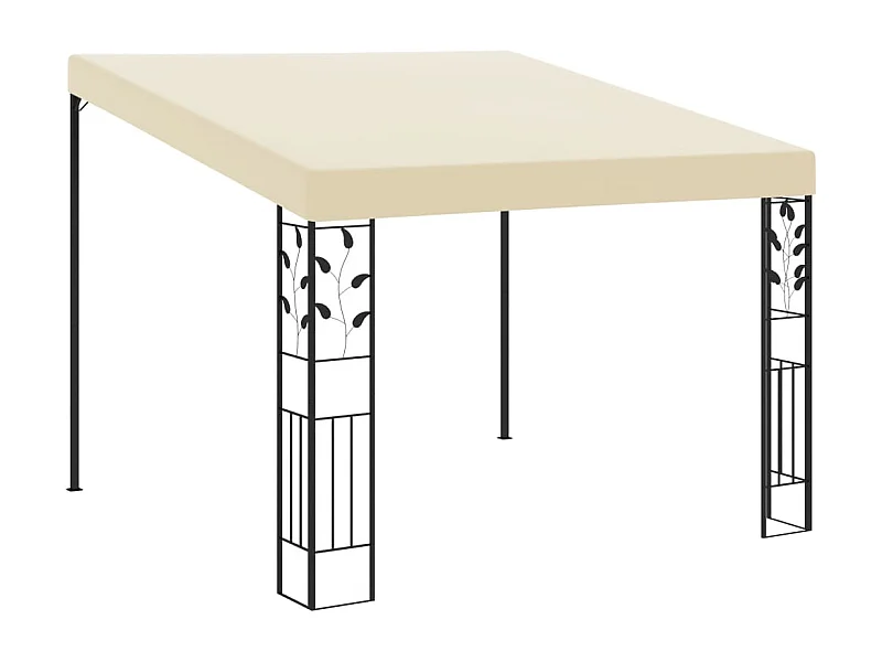 Cenador de pared 3x3x2,5m Crema