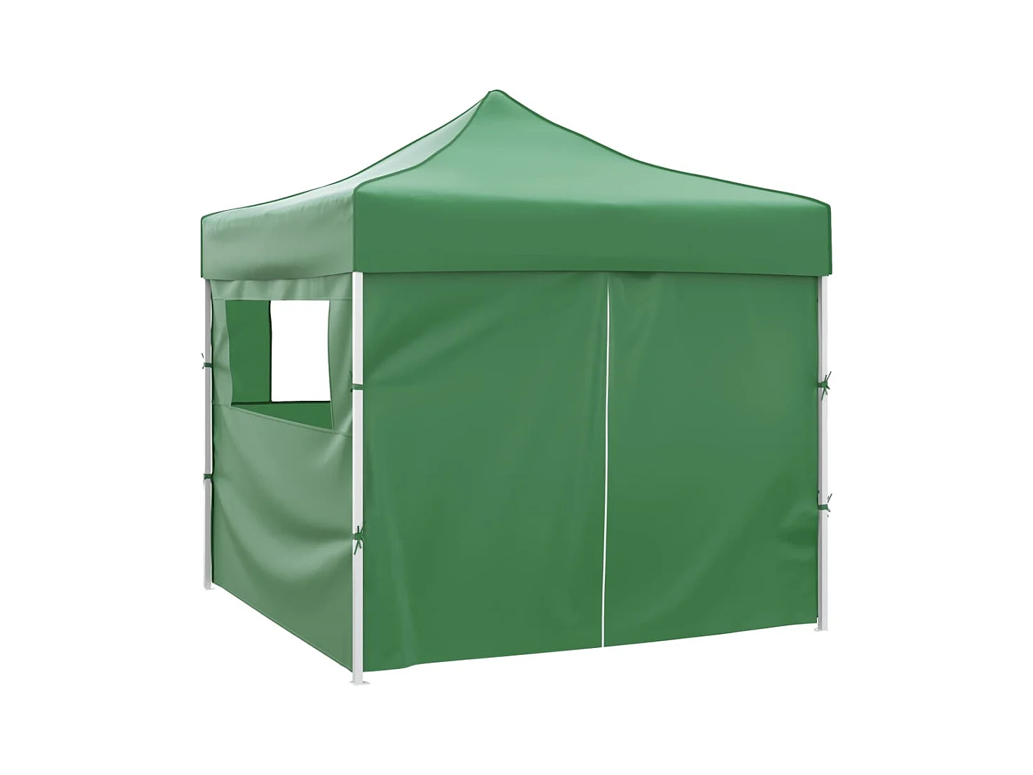 Carpa plegable verde 3x3 m con 4 paredes