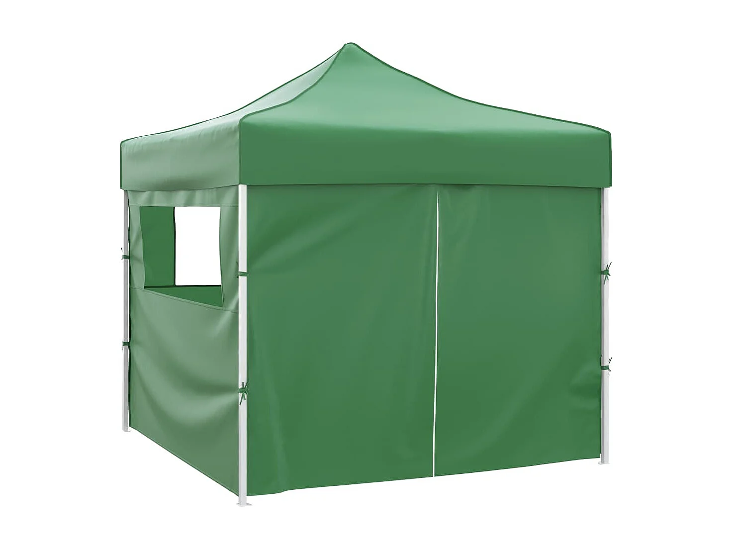 Carpa plegable verde 3x3 m con 4 paredes