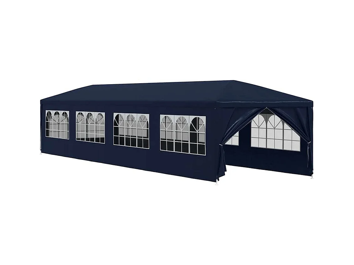 Gazebo da giardino 3x12 m blu