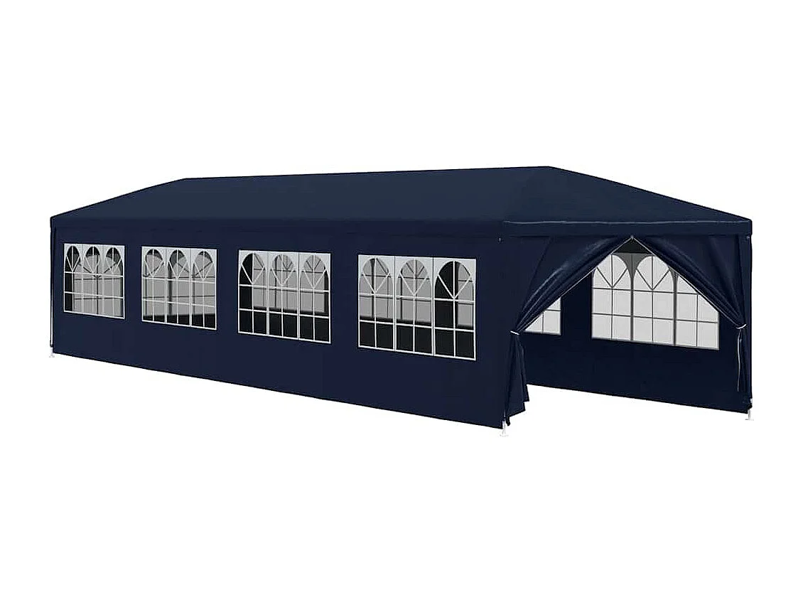Gazebo da giardino 3x12 m blu