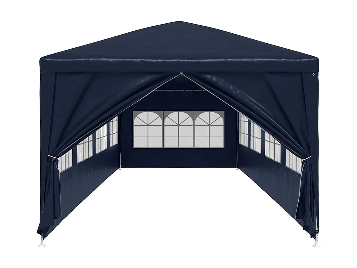 Gazebo da giardino 3x12 m blu