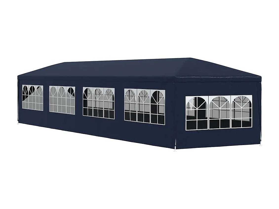 Gazebo da giardino 3x12 m blu