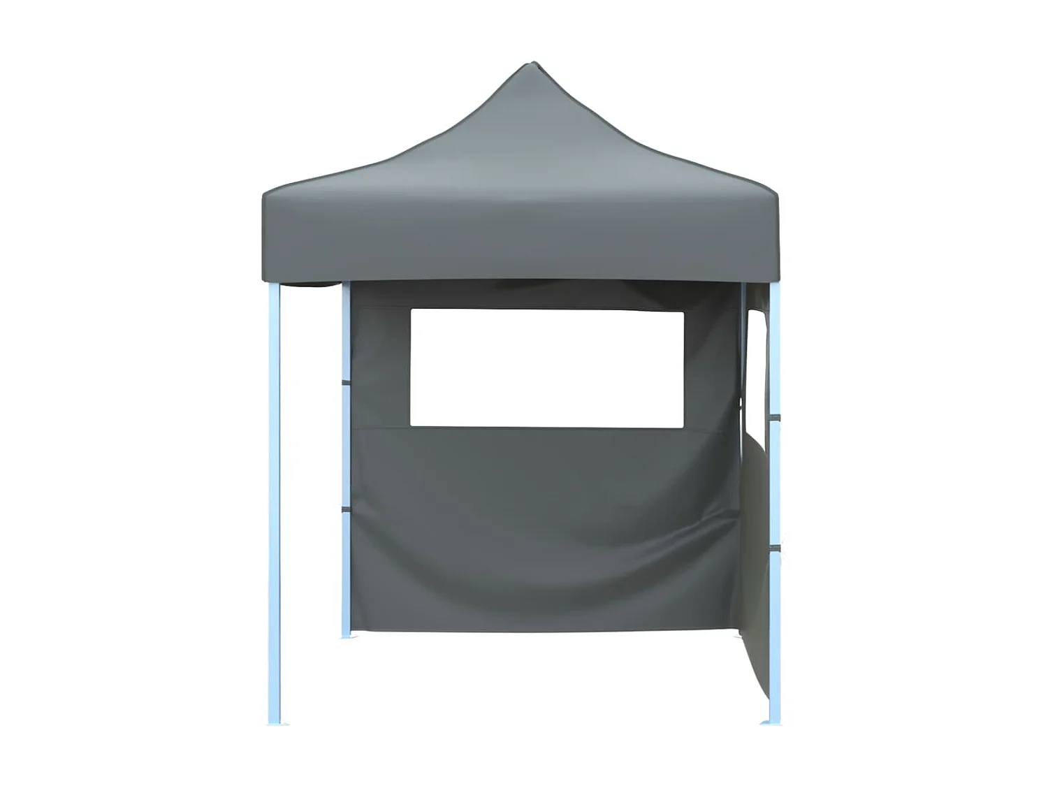 Tenda pieghevole per ricevimenti a 2 pareti 2x2 m Acciaio antracite