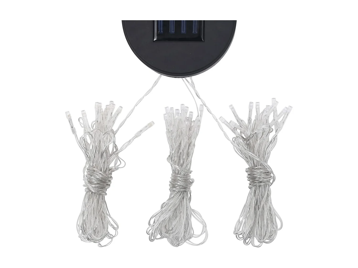 Cenador con doble techo y luces LED 3x3 m Antracita