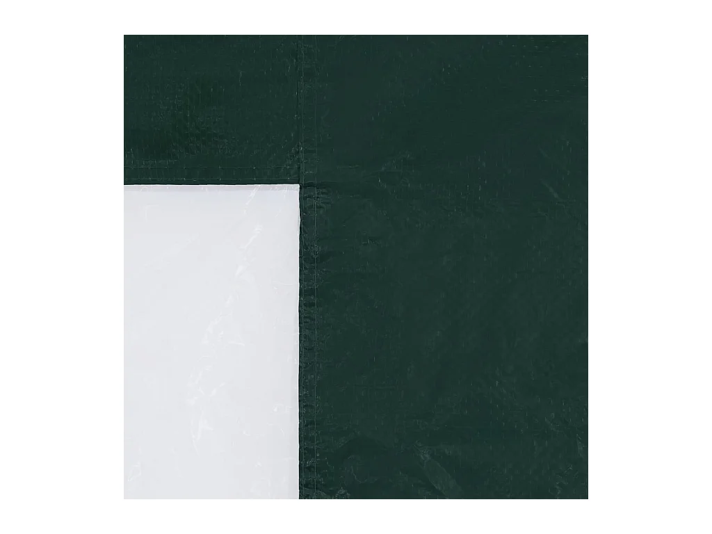 Parete per tenda da ricevimento in 2 pezzi con finestra PE verde