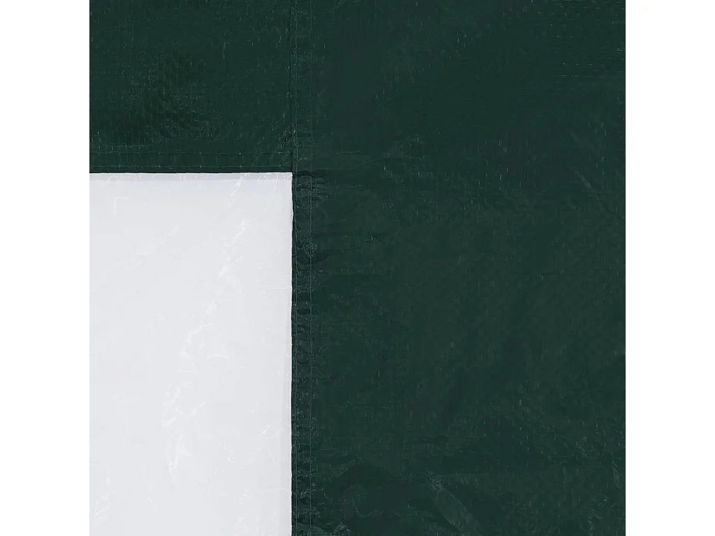 Parete per tenda da ricevimento in 2 pezzi con finestra PE verde