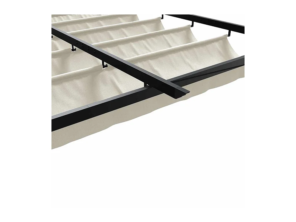 Gazebo mural Crème Acier