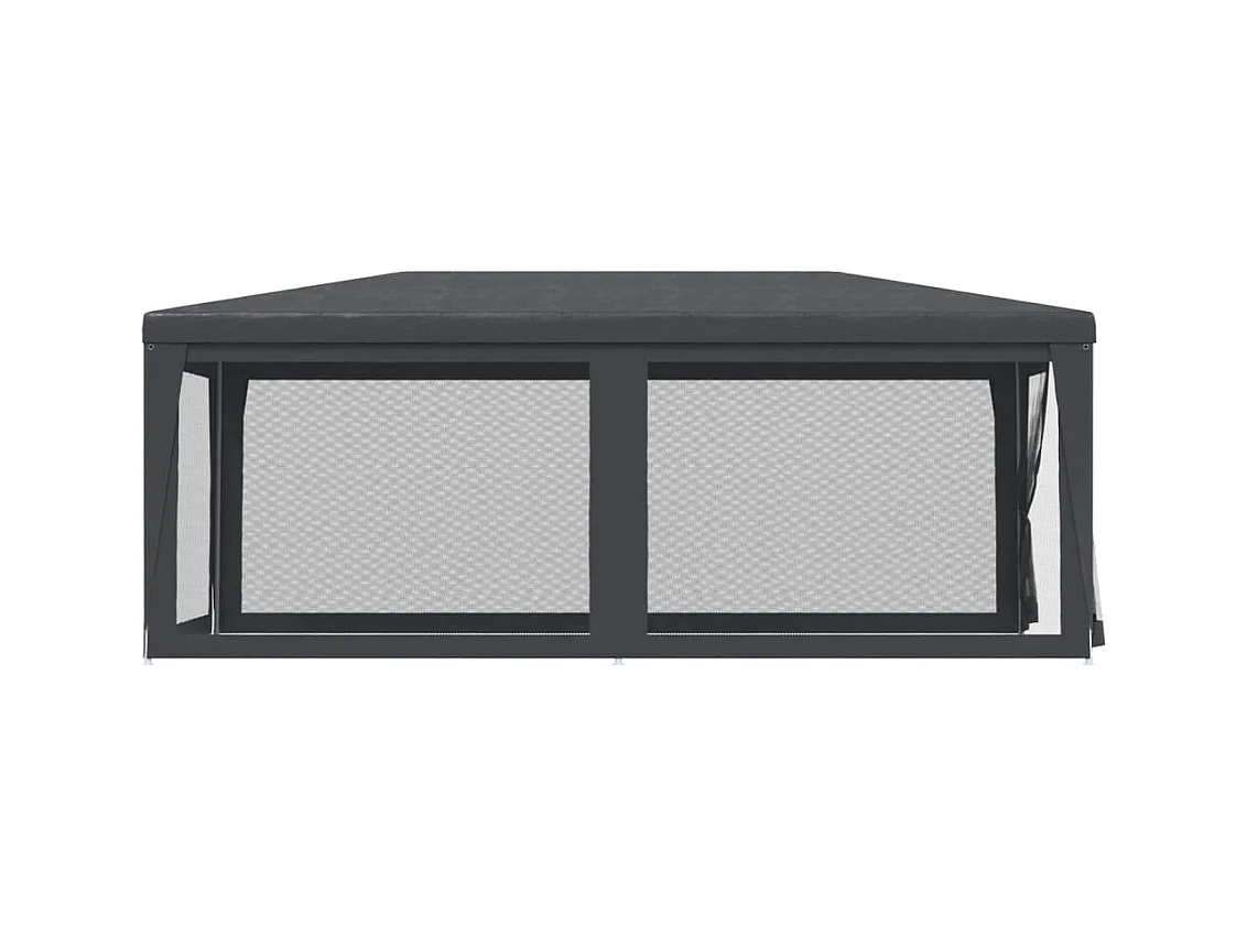 Carpa para fiestas con 6 paredes laterales de malla Antracita 3x6m